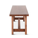 Savannah 80" Bench in Cinnamon Brown - KIT, view 3