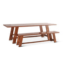 Savannah 94" Dining Table in Cinnamon Brown, view 6