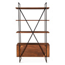 Verbania 46" Bookshelf in Pecan Brown, view 6