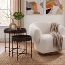 Verbania 29" Nesting Tray Tables in Matte Black, view 3