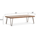 Vail 54" Coffee Table in Walnut, view 6