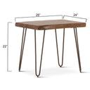 Vail 26" Side Table in Walnut, view 3