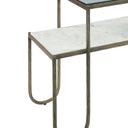 Venice 50" Nesting Console Table with Marble and Glass, view 3