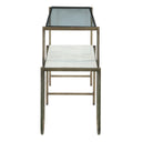 Venice 50" Nesting Console Table with Marble and Glass, view 2