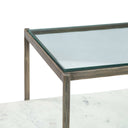 Venice 52" Nesting Coffee Table with Glass and Marble Top, view 4