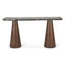 Vista 60" Console Table with Lava Marble and Dark Base, view 2