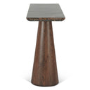 Vista 60" Console Table with Lava Marble and Dark Base, view 4