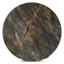 Vista 36" Coffee Table with Lava Marble and Dark Base, view 2