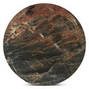 Vista 48" Round Dining Table with Lava Marble and Dark Mango Base, view 2