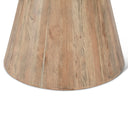 Vista 48" Round Dining Table with Silver Travertine and Light Mango Base, view 2