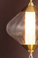 Vintage Polished Brass Fiorello Pendant 12.5" by Corbett Lighting