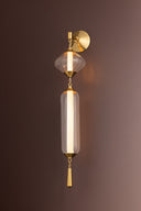 Vintage Polished Brass Fiorello Wall Sconce 8" by Corbett Lighting, view 5