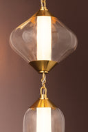 Vintage Polished Brass Fiorello Chandelier 55.75" by Corbett Lighting, view 4