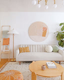Aged Brass Flare Floor Lamp 24" by Hudson Valley, view 3