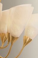 Vintage Gold Leaf Forest Glen Chandelier 42.25" by Hudson Valley, view 3