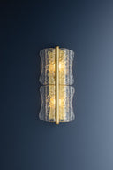 Aged Brass Fosterdale Wall Sconce 8.25" x 18.75" by Hudson Valley, view 5