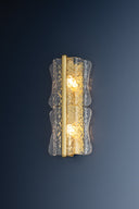 Aged Brass Fosterdale Wall Sconce 8.25" x 18.75" by Hudson Valley, view 4