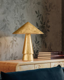 Vintage Gold Leaf Foxton Table Lamp 18" by Hudson Valley, view 7
