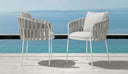 Frame Dining Armchair by Talenti, outdoor setting