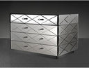 Segovia Modern Mirrored Bedroom Furniture Dresser