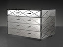 Segovia Modern Mirrored Bedroom Furniture Dresser