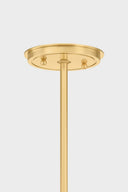 Aged Brass Gerhard Pendant 28" by Hudson Valley, view 9
