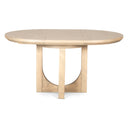 Grassroots Mission 42-60" Round Extension Dining Table in Gray Birch, view 6