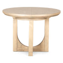 Grassroots Mission 42-60" Round Extension Dining Table in Gray Birch, view 4