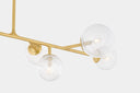 Vintage Polished Brass Glasgow Linear 21.25" by Corbett Lighting, view 2