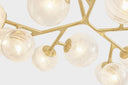 Vintage Polished Brass Glasgow Chandelier 46" by Corbett Lighting, view 5