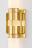 Aged Brass Glen Oaks Wall Sconce 4.25" by Hudson Valley, view 2