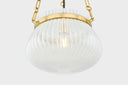 Aged Brass Granby Pendant 13" by Hudson Valley, view 4
