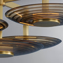 Aged Brass Griston Semi Flush 28" by Hudson Valley, view 5