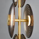 Aged Brass Griston Pendant 12" by Hudson Valley, view 4