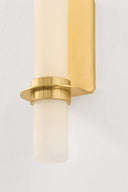 Aged Brass Groveland Station Wall Sconce 4.75" x 27.75" by Hudson Valley, view 2