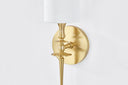 Aged Brass Guilford Wall Sconce 4.75" by Hudson Valley, view 4