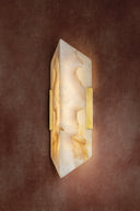 Vintage Brass Geo Wall Sconce 5.75" by Corbett Lighting, view 5