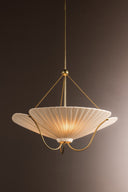 Aged Brass Gerhard Pendant 28" by Hudson Valley, view 5