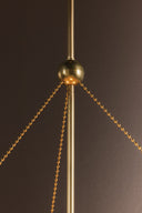 Aged Brass Gerhard Pendant 28" by Hudson Valley, view 3