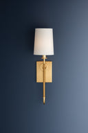 Aged Brass Glenmont Wall Sconce 5.25" x 20.5" by Hudson Valley, view 5