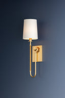 Aged Brass Glenmont Wall Sconce 5.25" x 20.5" by Hudson Valley, view 7