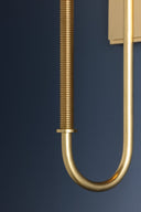 Aged Brass Glenmont Wall Sconce 5.25" x 20.5" by Hudson Valley, view 6