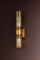 Vintage Polished Brass Granada Wall Sconce 4.25" x 21.5" by Corbett Lighting, view 8