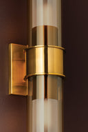 Vintage Polished Brass Granada Wall Sconce 4.25" x 21.5" by Corbett Lighting, view 3