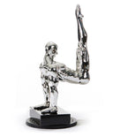SZ0173 Modern Silver Gymnast-B Sculpture