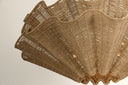 Vintage Gold Leaf Hayworth Chandelier 44" by Hudson Valley, view 2