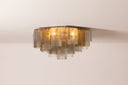 Vintage Gold Leaf Helsinki Semi Flush 26" by Corbett Lighting, view 3