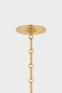 Aged Brass Highclere Pendant 12.75" x 12" by Hudson Valley, view 2