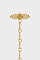 Aged Brass Highclere Pendant 17.75" x 14.5" by Hudson Valley, view 2