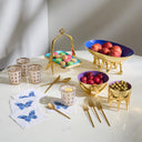Basketweave Glassware Set